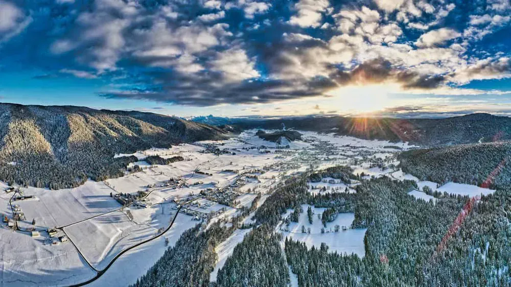 Vue aérienne d'Autrans - Vercors - France - aerial-view-of-autrans-vercors-france-7
