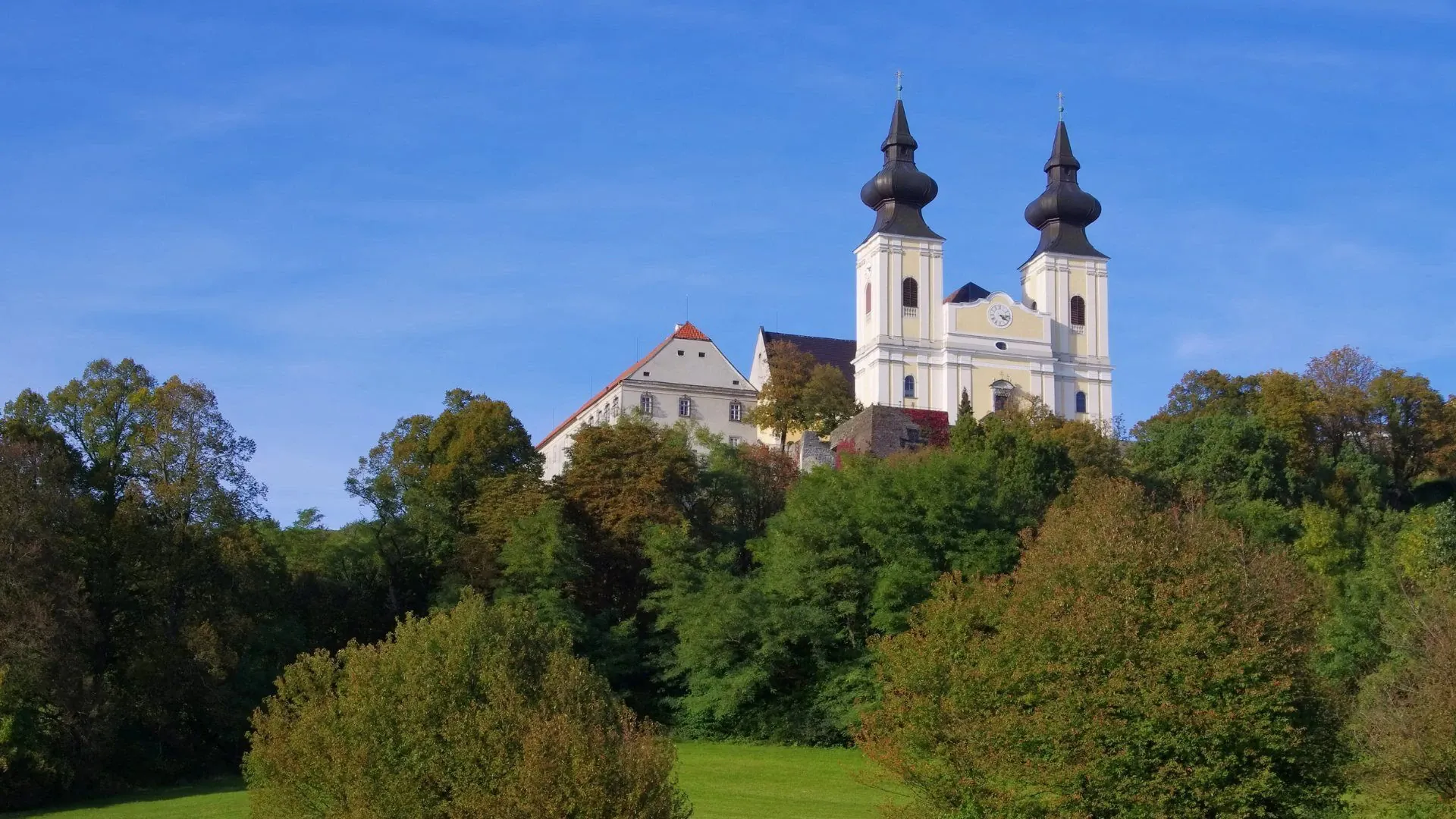 Vue aerienne de l'ile de Mainau - Lac de Constance - Allemagne