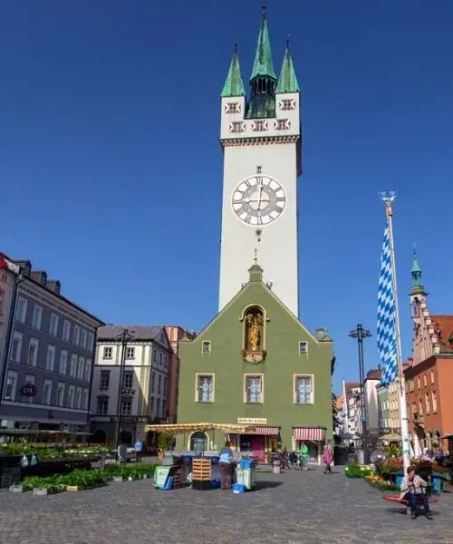 Vue aérienne de Stralsund - Mer Baltique - Allemagne