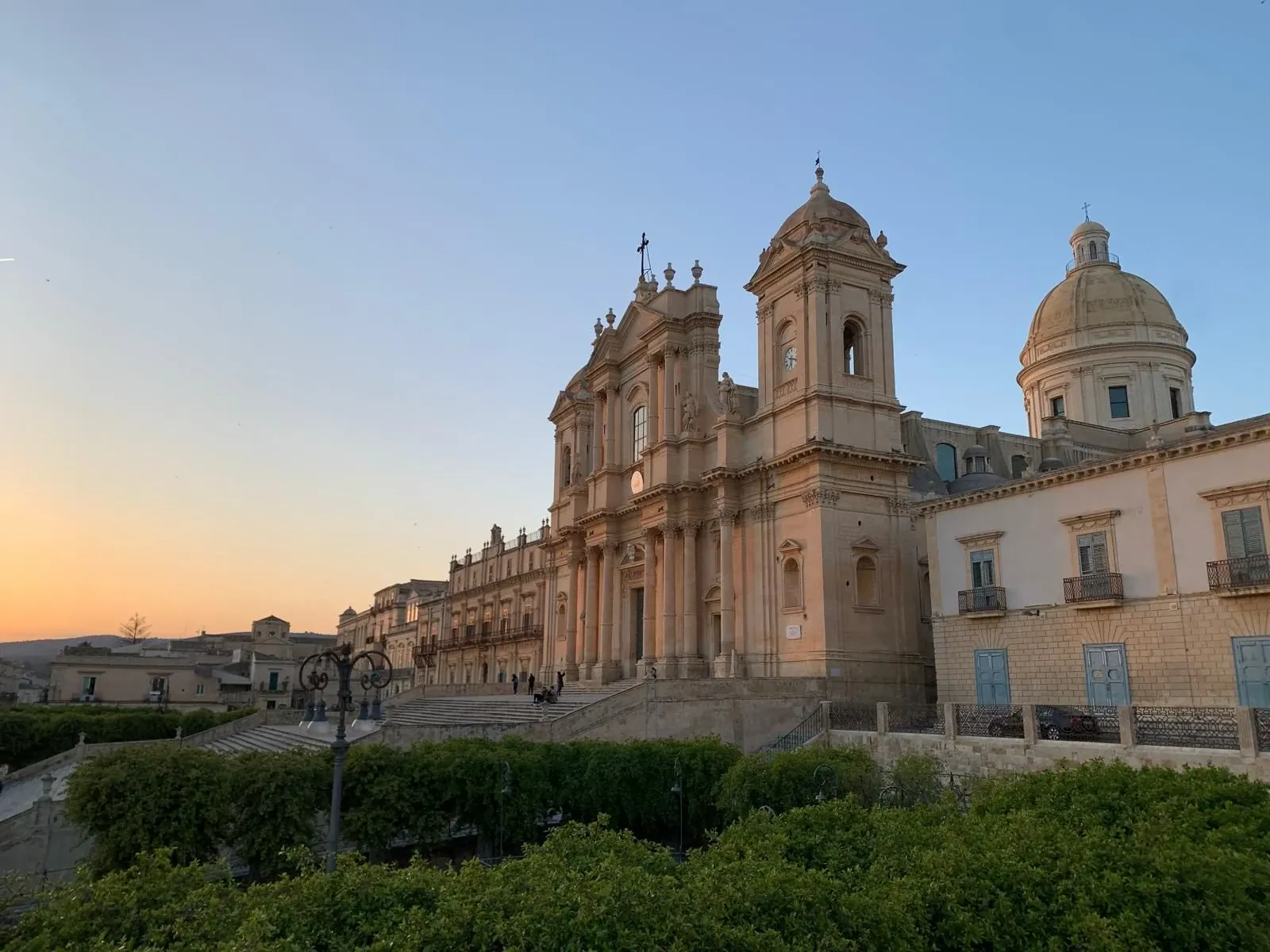 Cathédrale baroque au coucher de soleil - Noto - Sicile - Italie