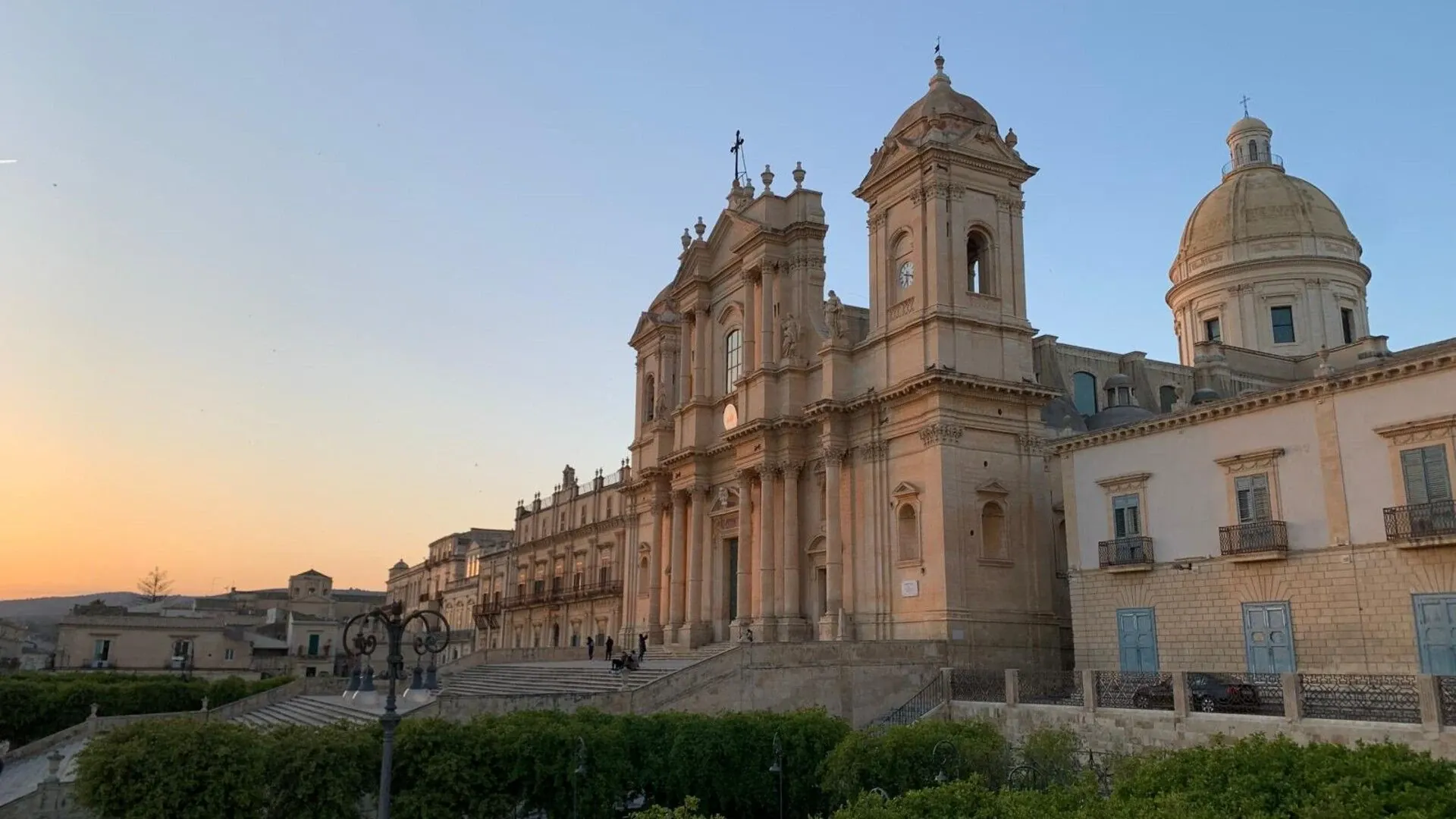 Cathedrale baroque au coucher du soleil - Noto Sicile
