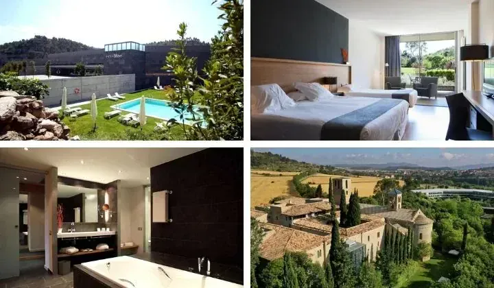 Hotel de charme avec piscine et vue sur vignobles catalans - Bages Catalogne