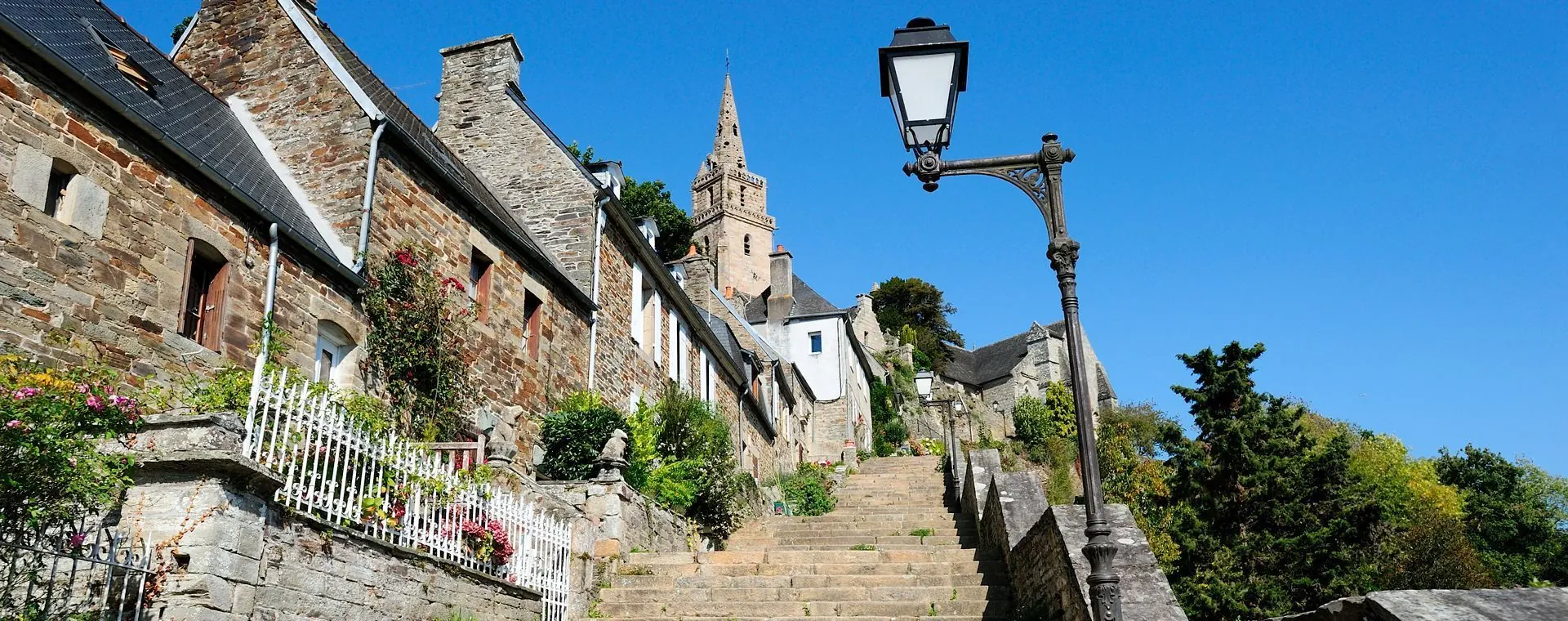 Escaliers de Brélévenez à Lannion - Bretagne - France