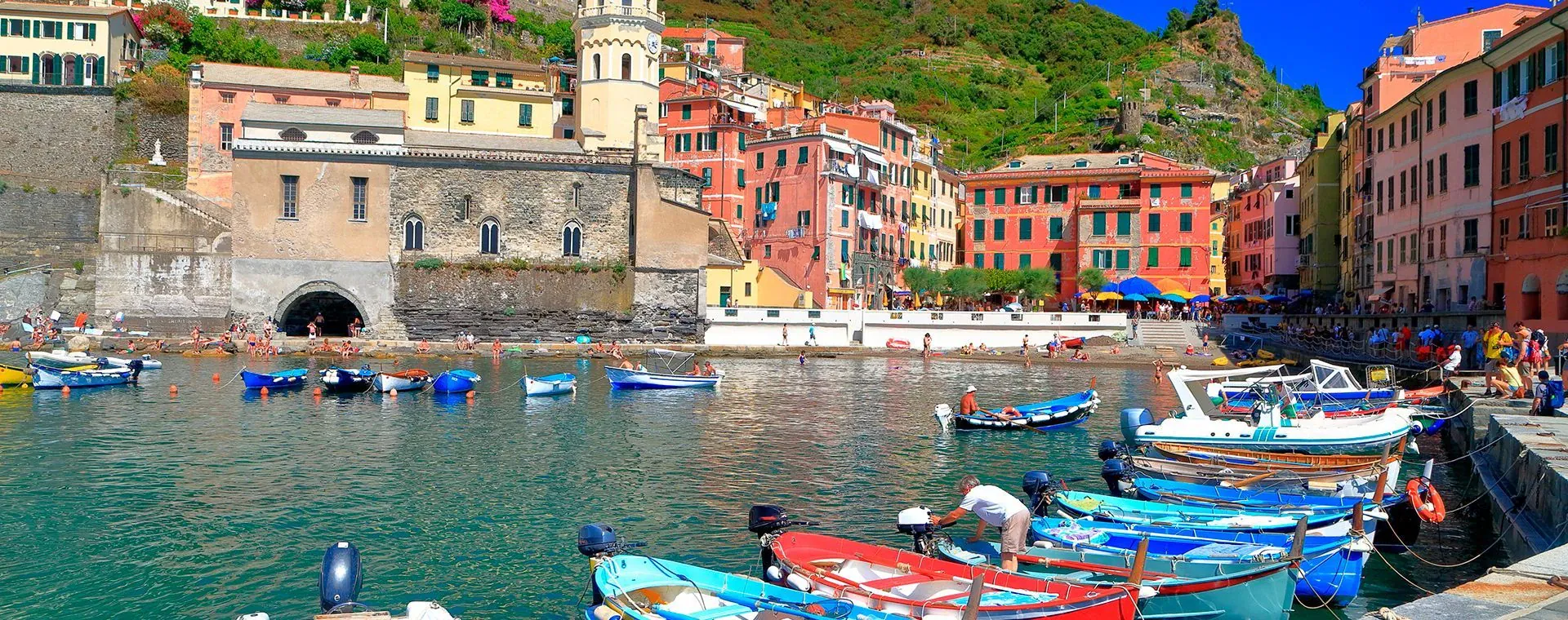 Cinque Terre depuis la mer - Ligurie - Italie