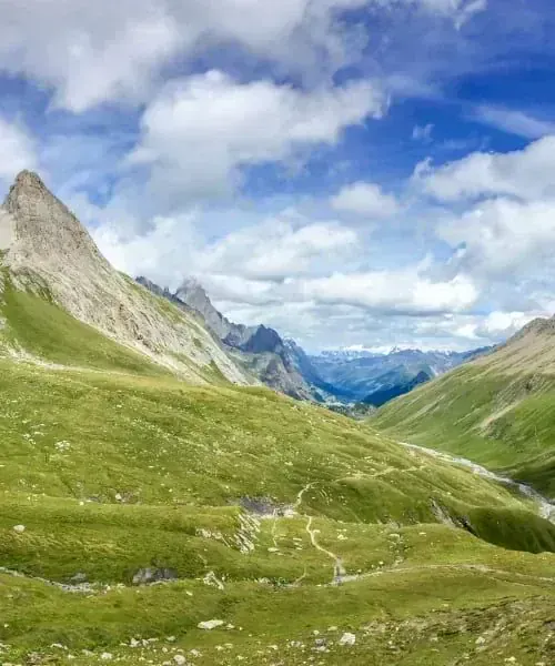Sentier en balcon au col de la Forclaz - Tour du Mont-Blanc - Suisse