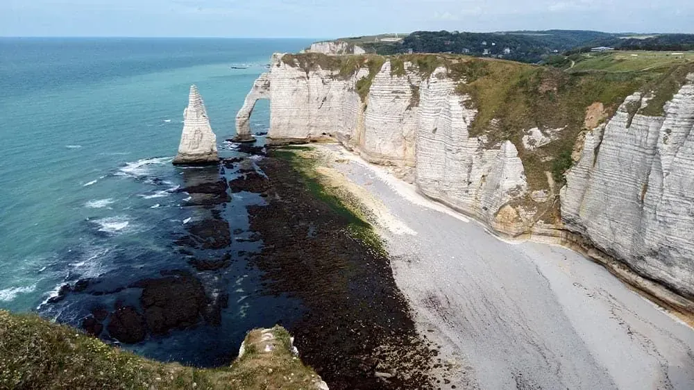 Falaises Etretat Vue Aerienne - France