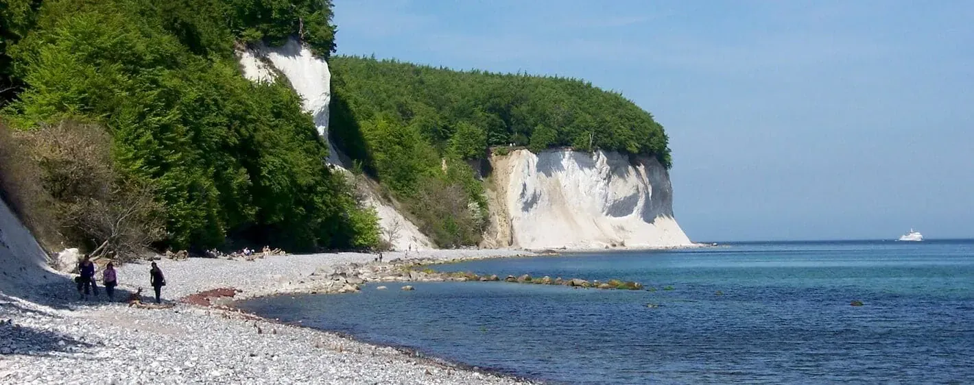 Falaises Rugen Plongent Mer Baltique - Allemagne