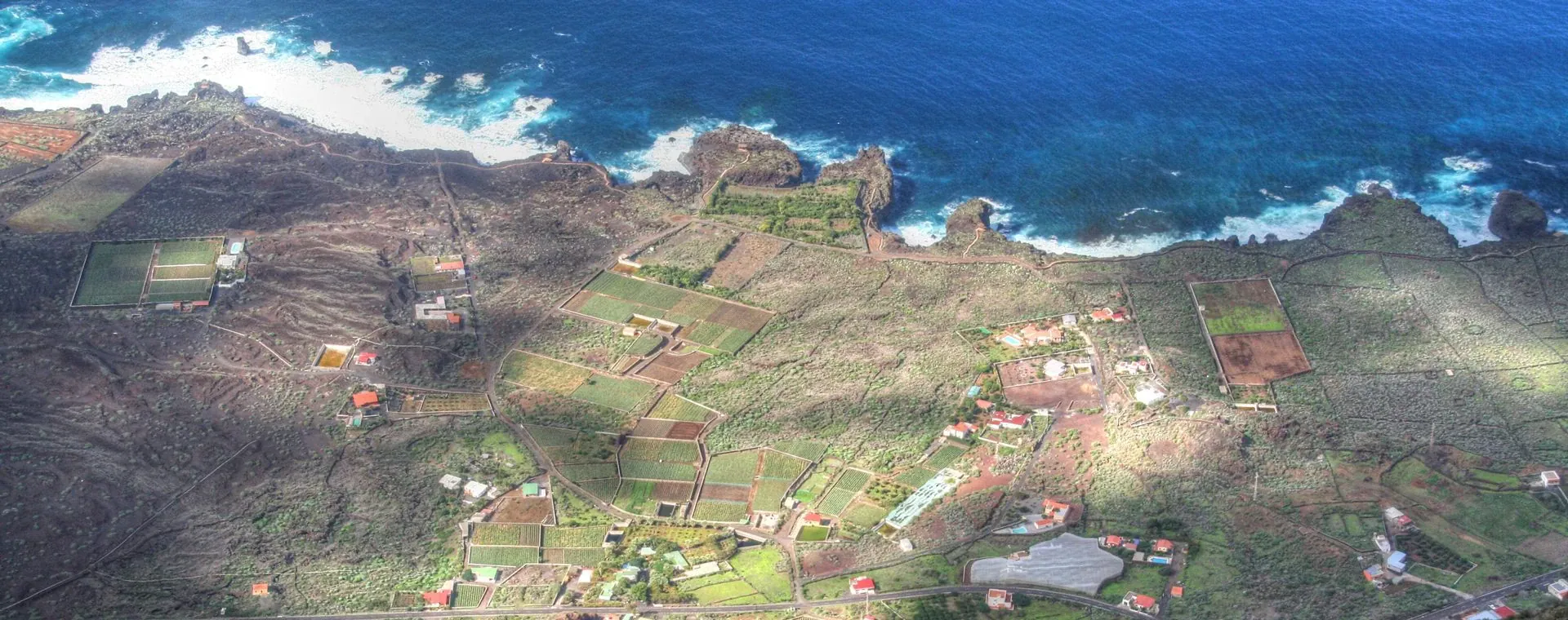 Cote Champs Pres Frontera Ile El Hierro - Espagne