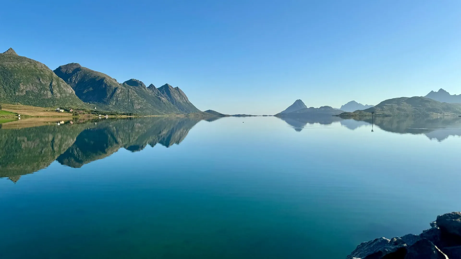 Paysage côtier à vélo - Côte arctique - Norvège