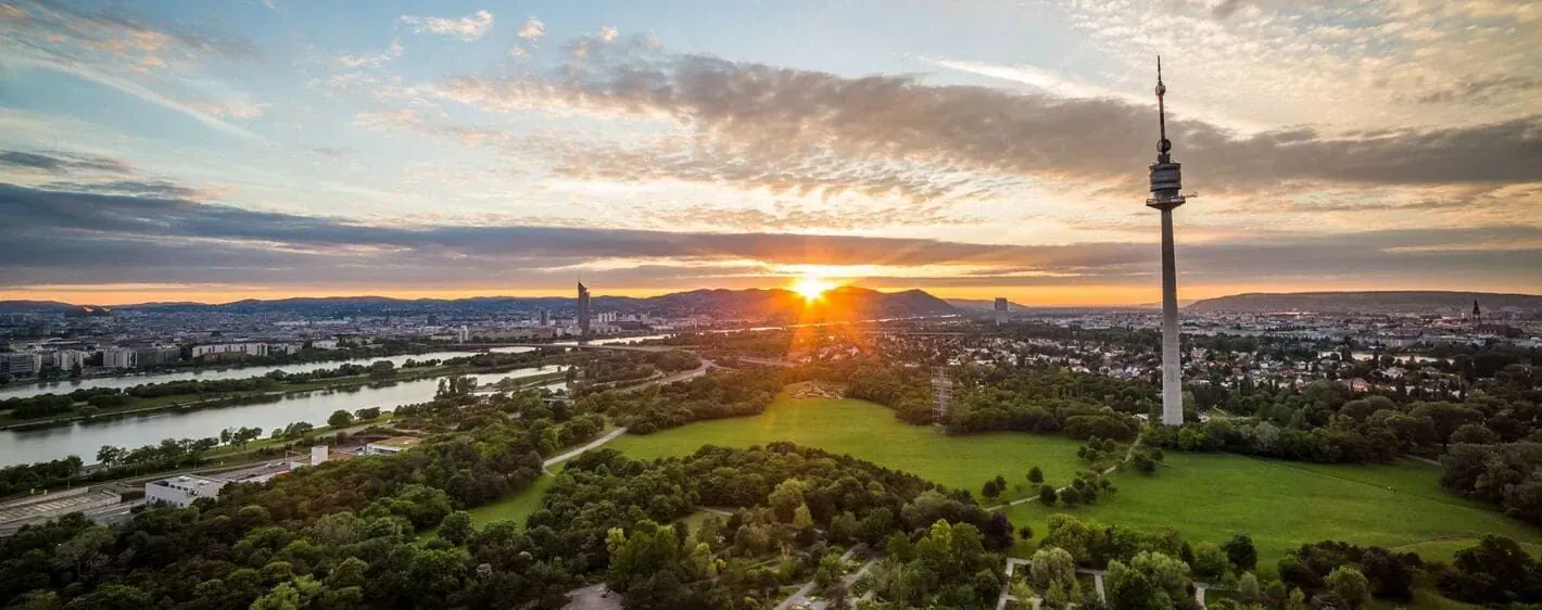 Coucher Soleil Vienne - Autriche
