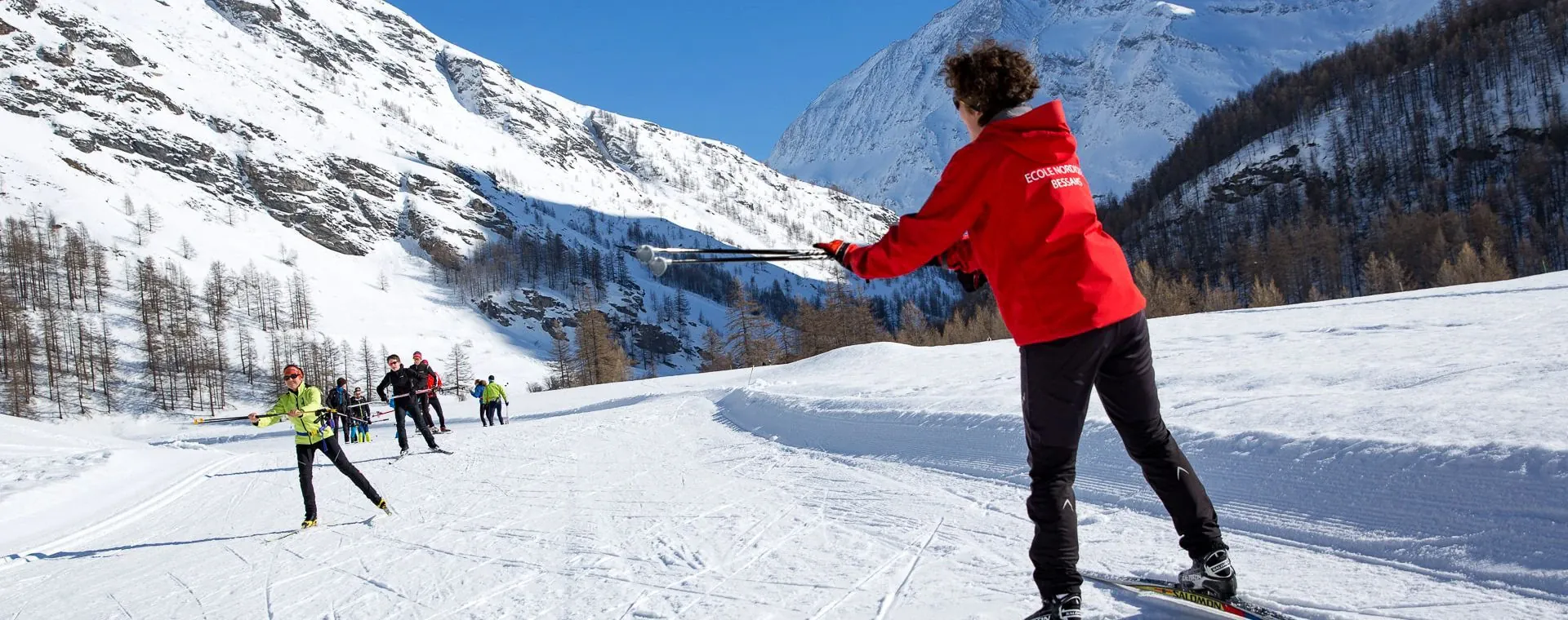 Cours Ski Fond Skating Bessans - France