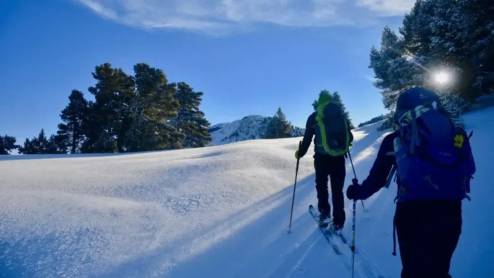 Ski de fond et montgolfière à Niederdorf - Dolomites - Italie