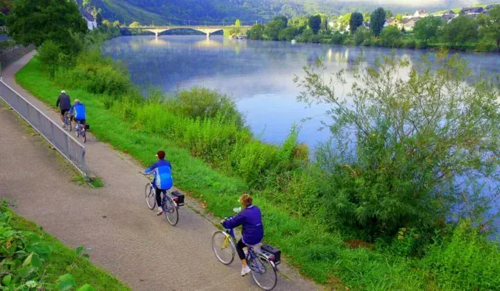 Piste cyclable le long de la Moselle - Allemagne
