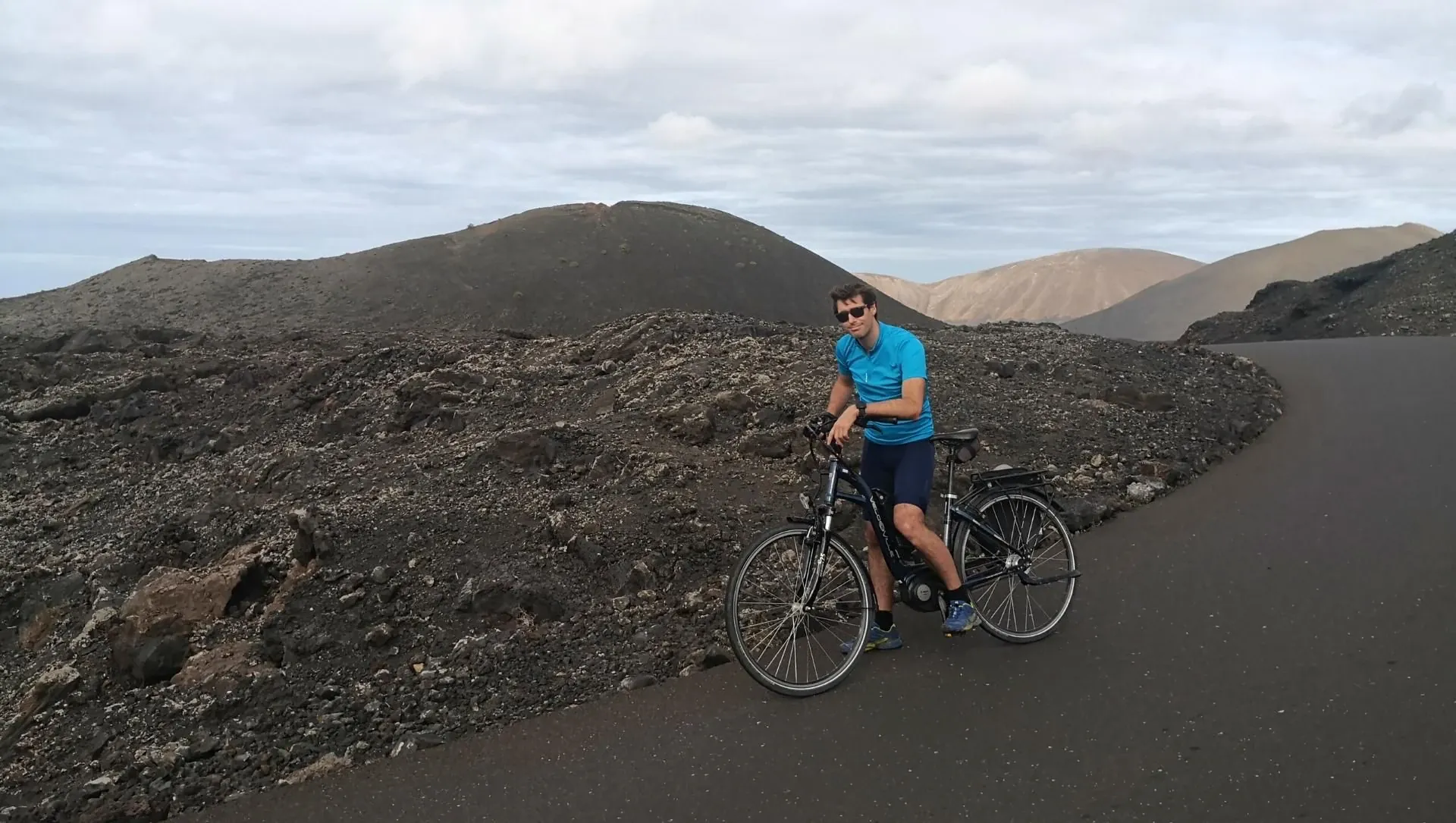 Velo Et Cycliste A Lanzarote Iles Canaries Espagne C David Praire - Canaries © David Praire