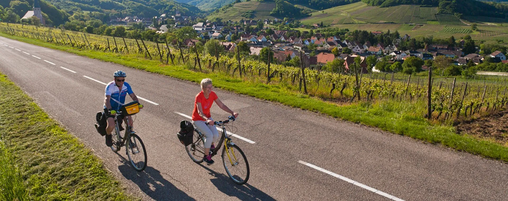 Cyclistes Andlau Alsace - France