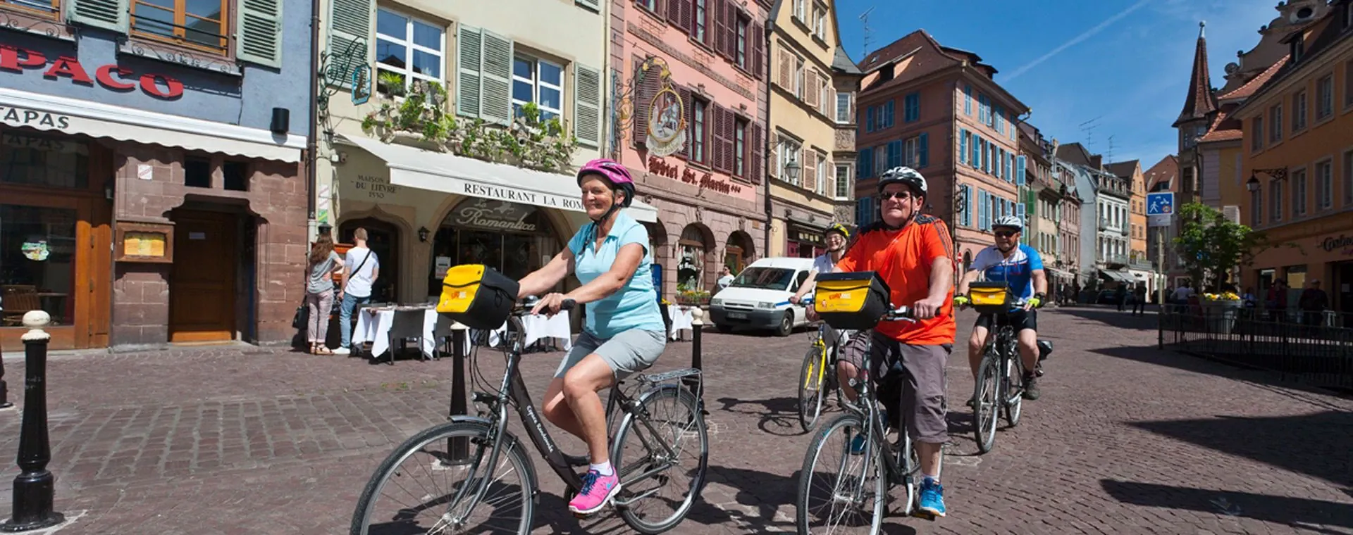 Cyclistes Colmar Alsace - France