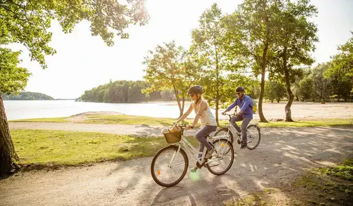 Cyclistes Ile Ruissalo Finlande