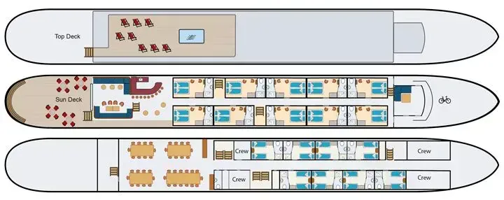 Plan du bateau Magnifique IV