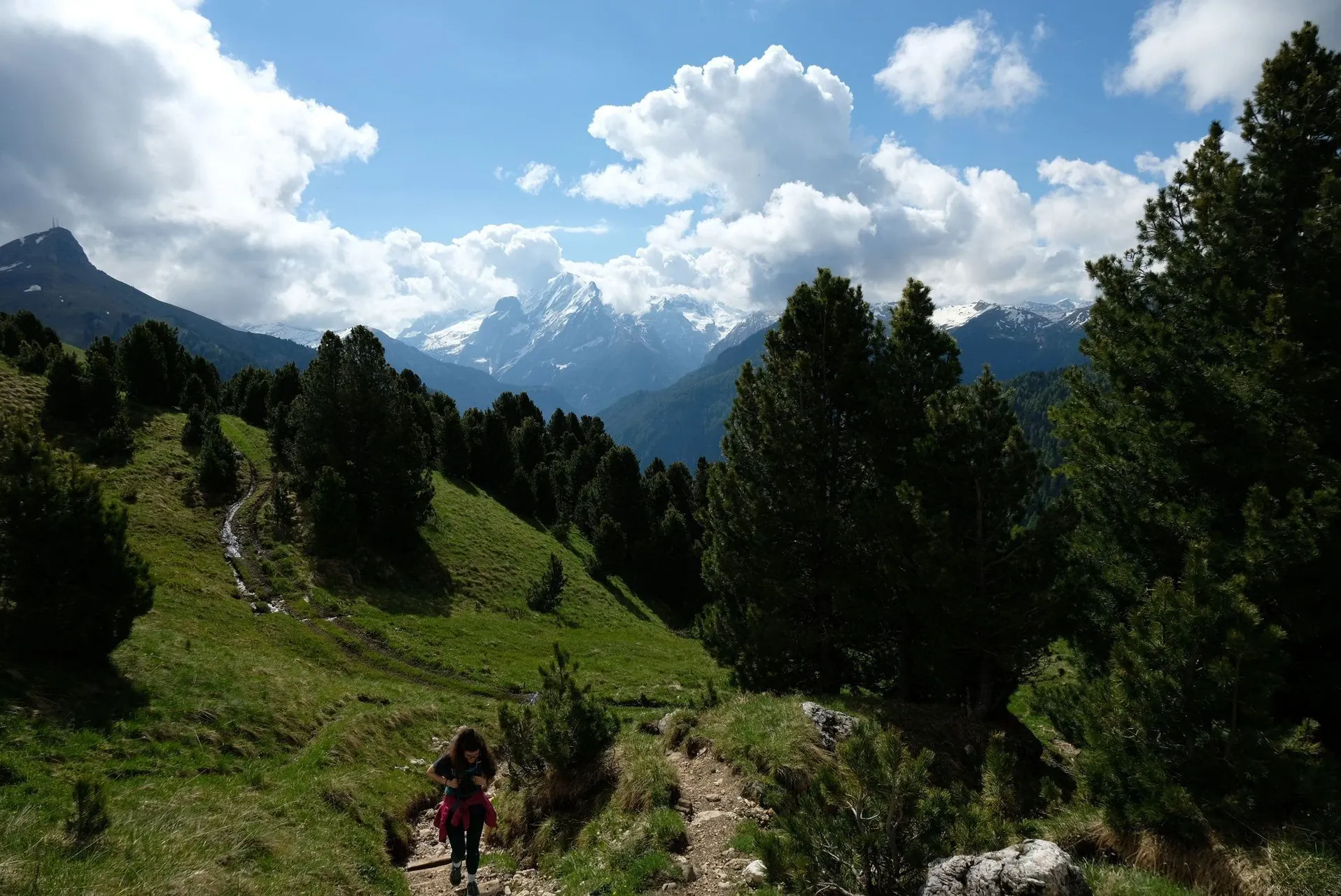 Panorama des Dolomites depuis un refuge - Italie