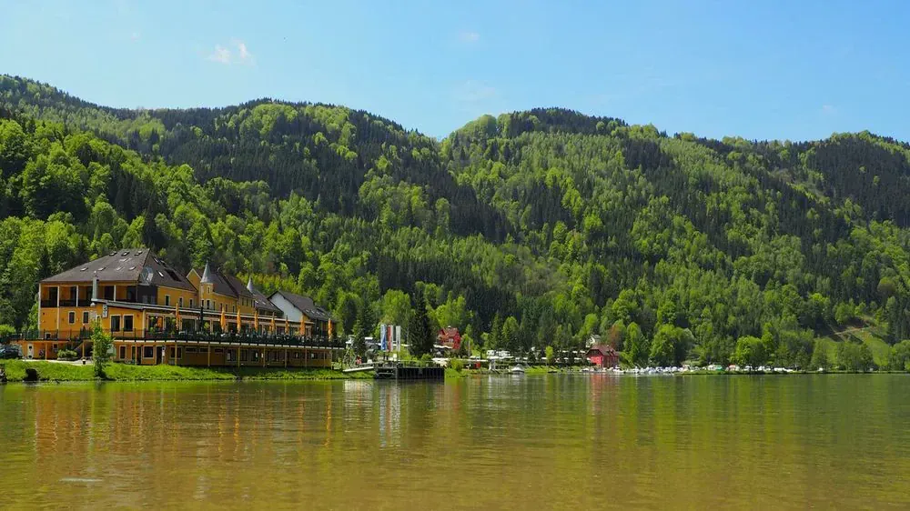 Fleuve Danube Schlogen Autriche - Allemagne