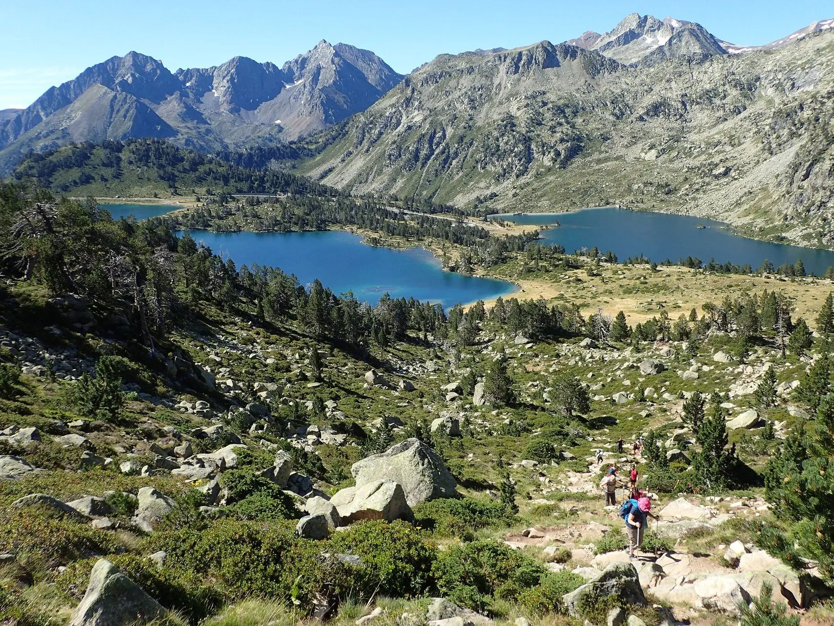 Lacs glaciaires en montagne - Alpes - France