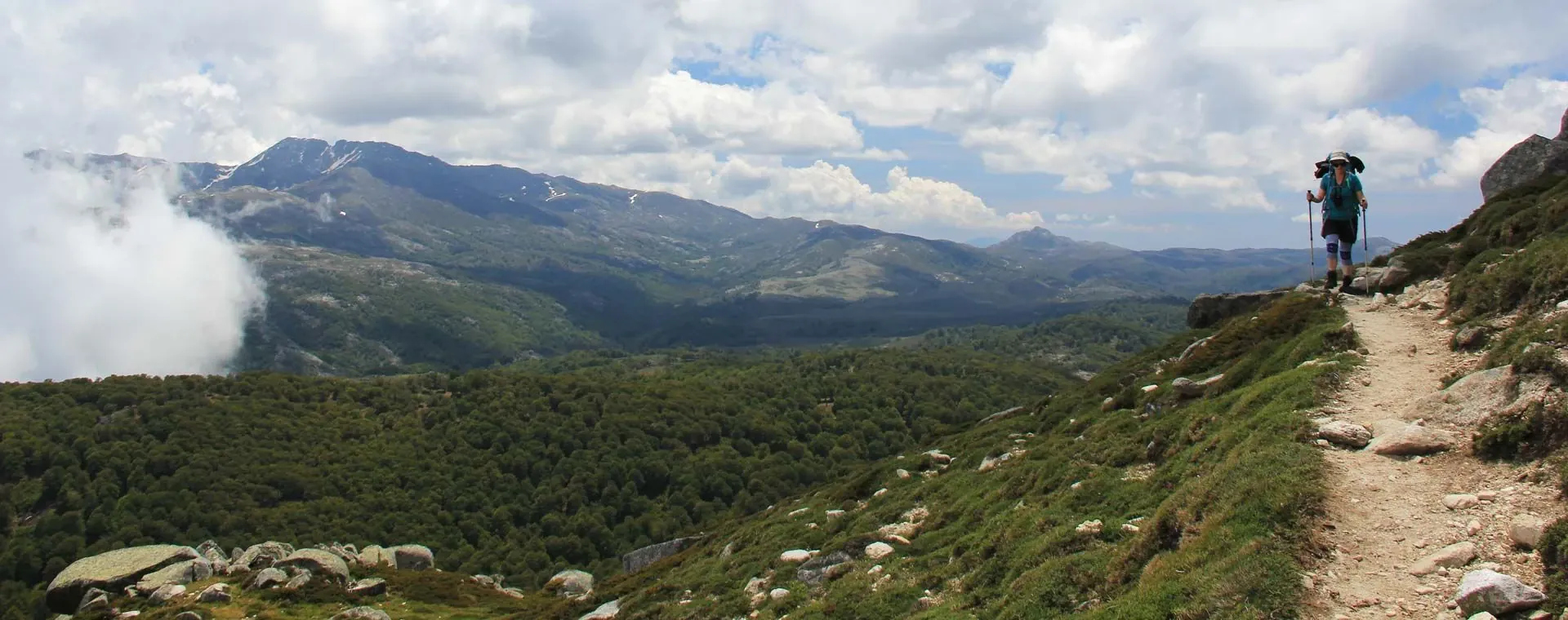 Sentier du GR20 en Corse - France