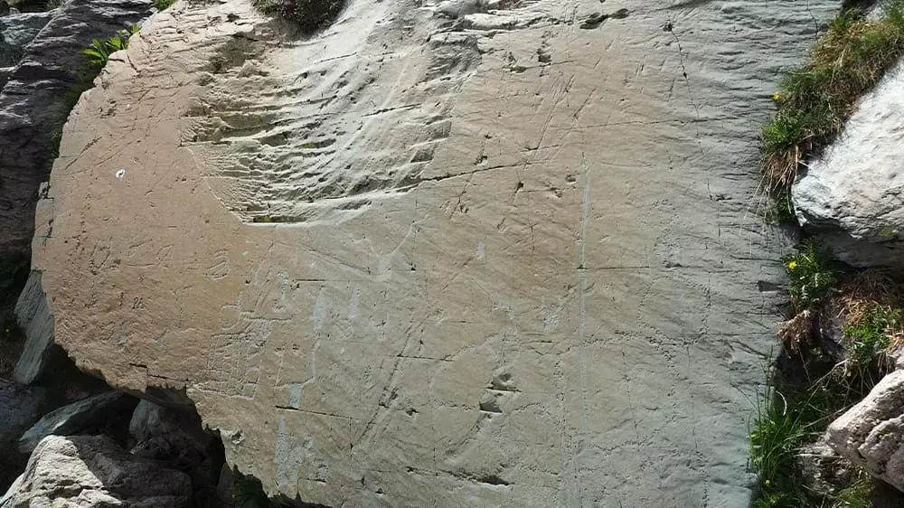 Gravure Dans La Vallee Des Merveilles - France