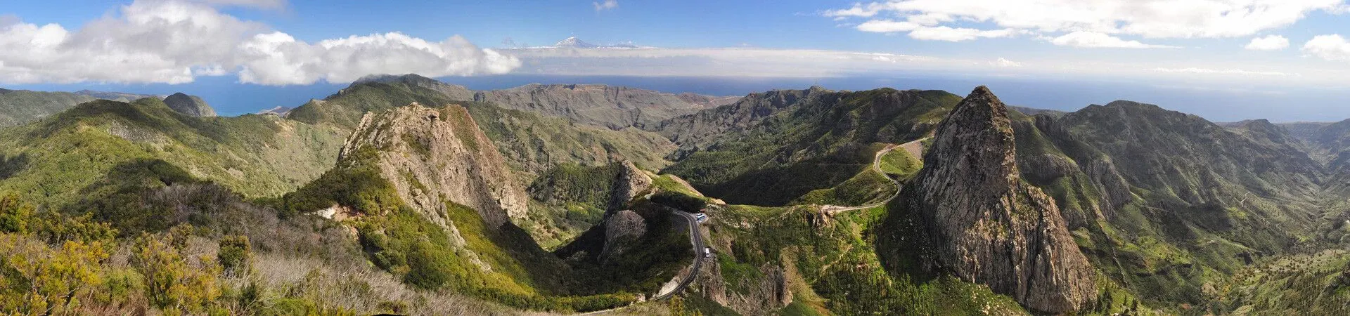 Panorama montagneux verdoyant - La Gomera - Iles Canaries