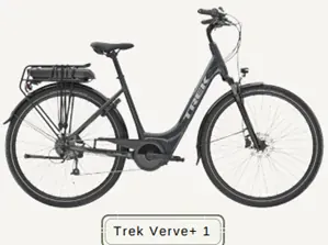 Velo electrique Trek Verve+ 1 gris - Equipement cyclotourisme