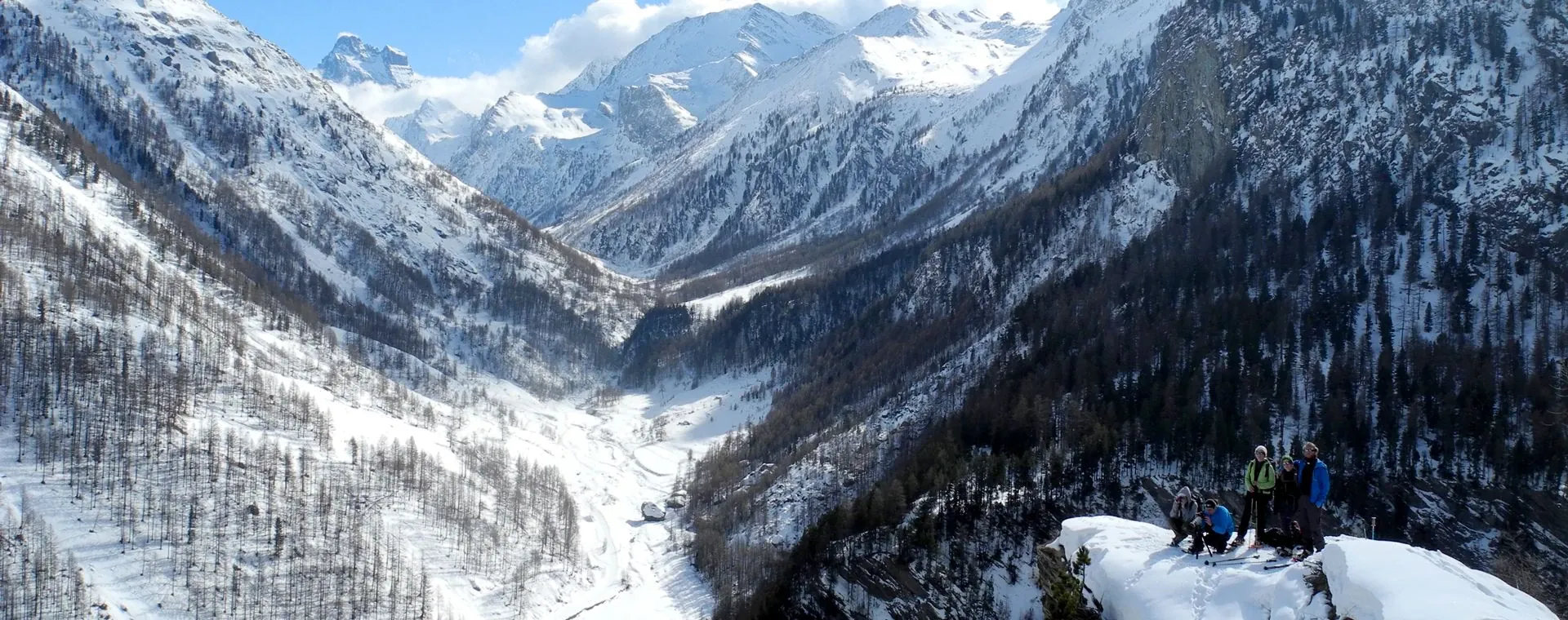 Groupe Randonneurs Parc Naturel Queyras Hiver - France