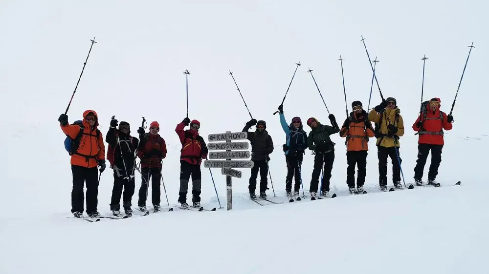 Groupe Skieurs Traversee Hardanger Norvege C Pierre Jean Pradalier - Norvège © Pierre Jean Pradalier