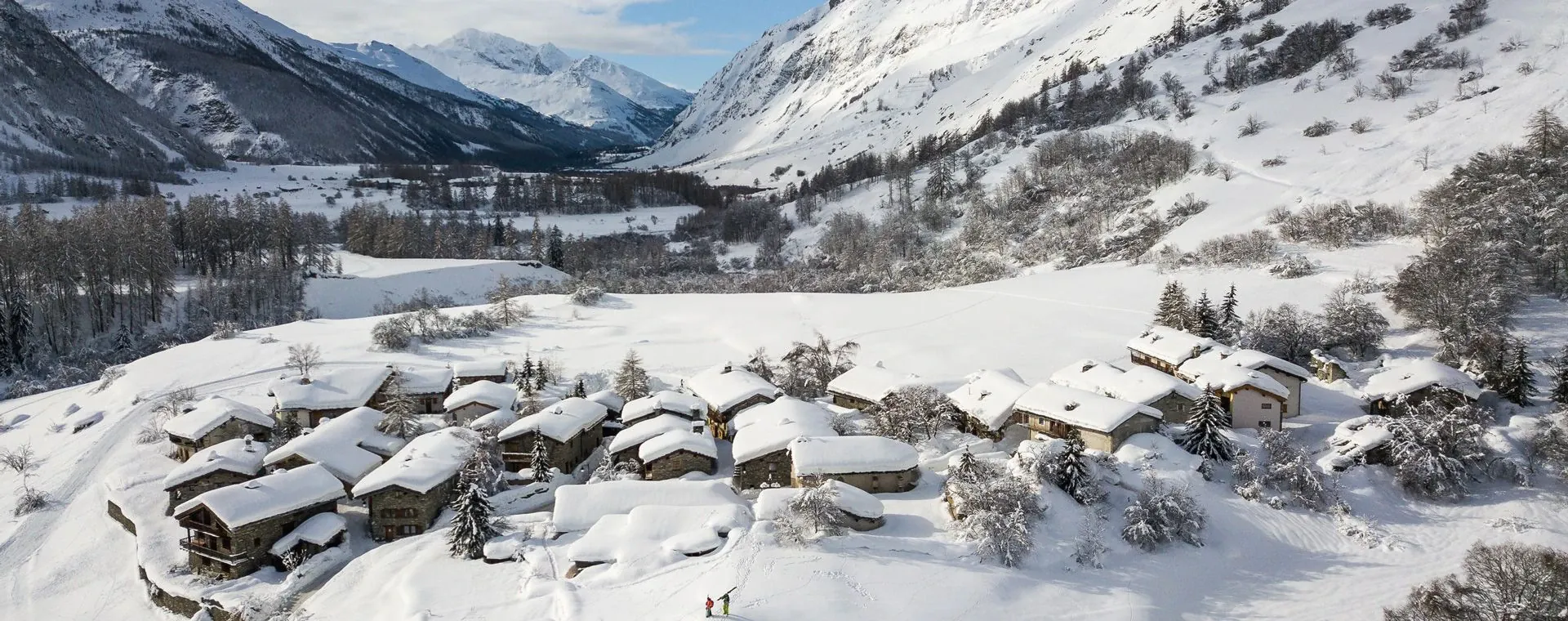 Hameau Le Villaron Bessans Hiver - France