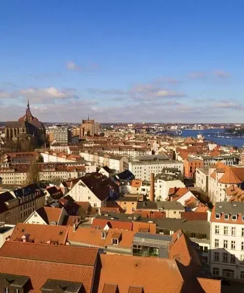 Port et vieille ville de Rostock - Mer Baltique - Allemagne