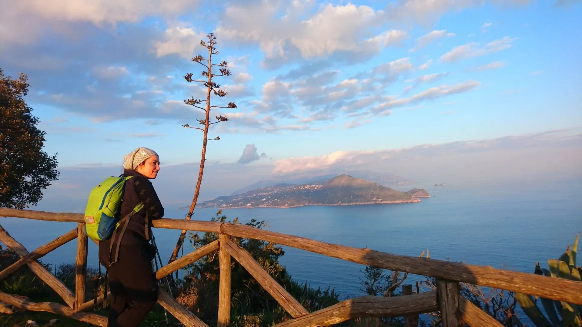 Randonneur en Auvergne - Massif Central - France