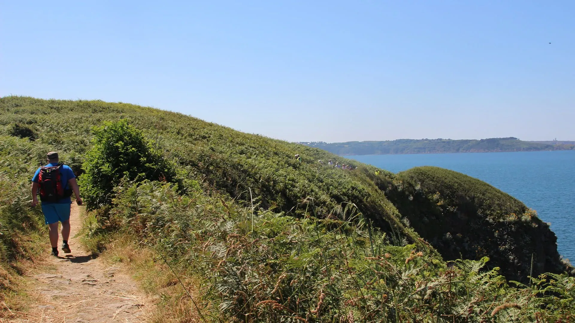 Randonneur dans les Bauges - Alpes - France