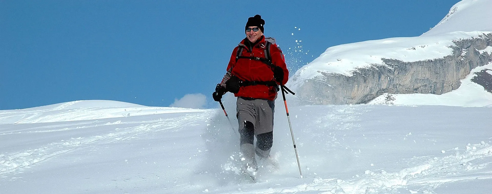 Randonneur dans le Massif Central - France
