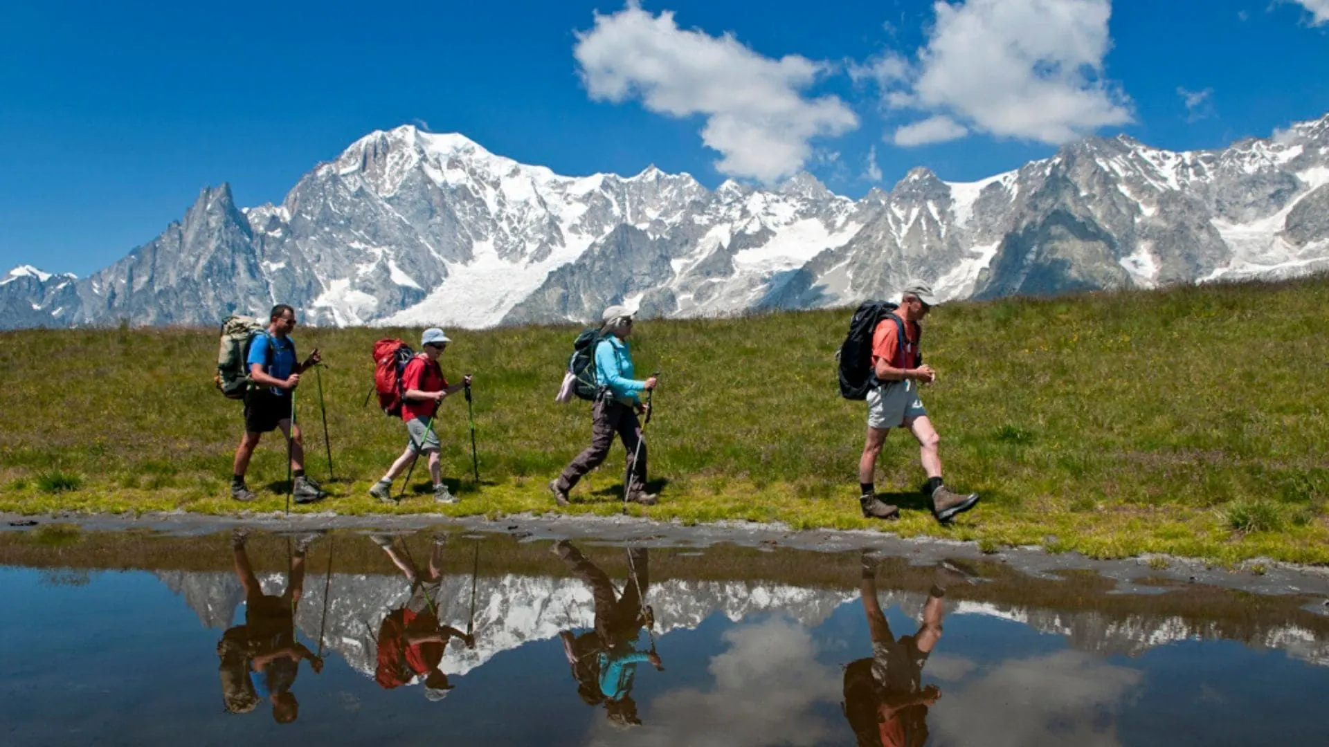 Randonneur dans la Vanoise - Alpes - France