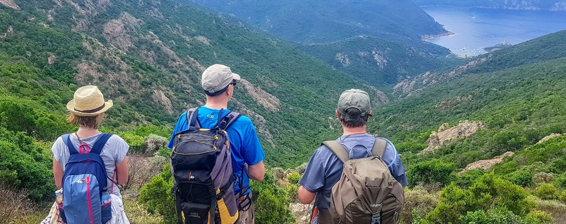 Randonneurs au Passo Muretto - Engadine - Suisse