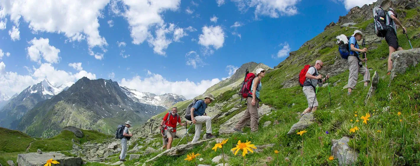 Randonneurs dans les Alpes - Trek Munich-Come - Allemagne