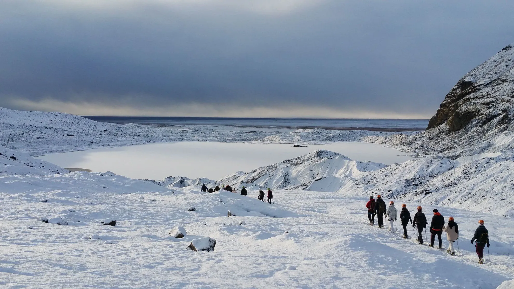 Randonneurs sur le glacier de Vatnajökull - Islande
