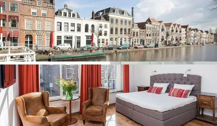 Maisons historiques au bord du canal et chambre elegante - Pays-Bas