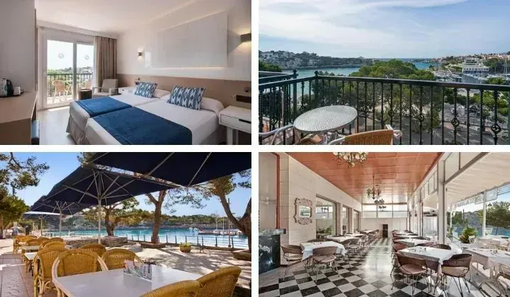 Hotel avec terrasse vue sur le port et plage - Porto Cristo Majorque