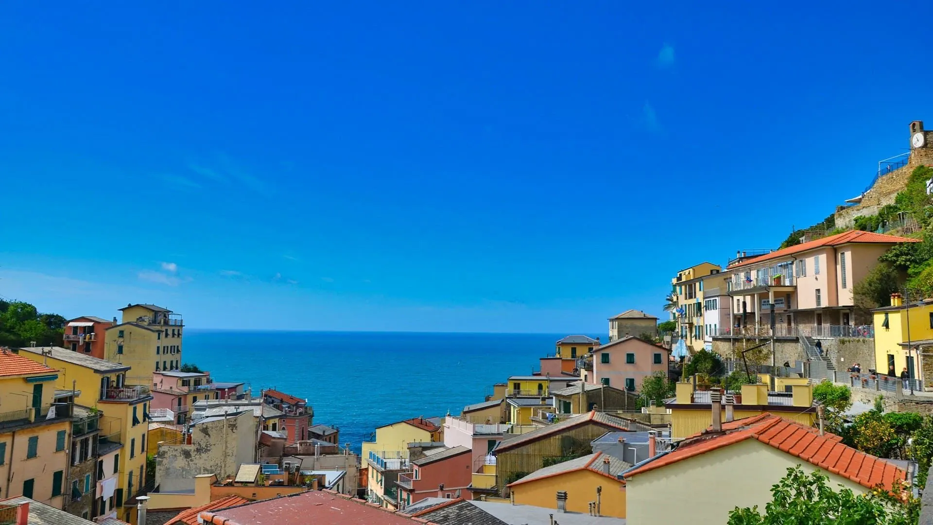 J3 Riomaggiore Vue Des Hauteurs - Italie