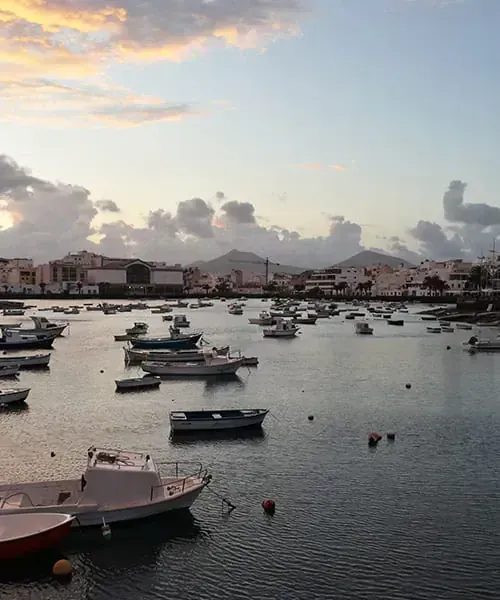 J7 Coucher soleil Arrecife port Lanzarote © David Praire