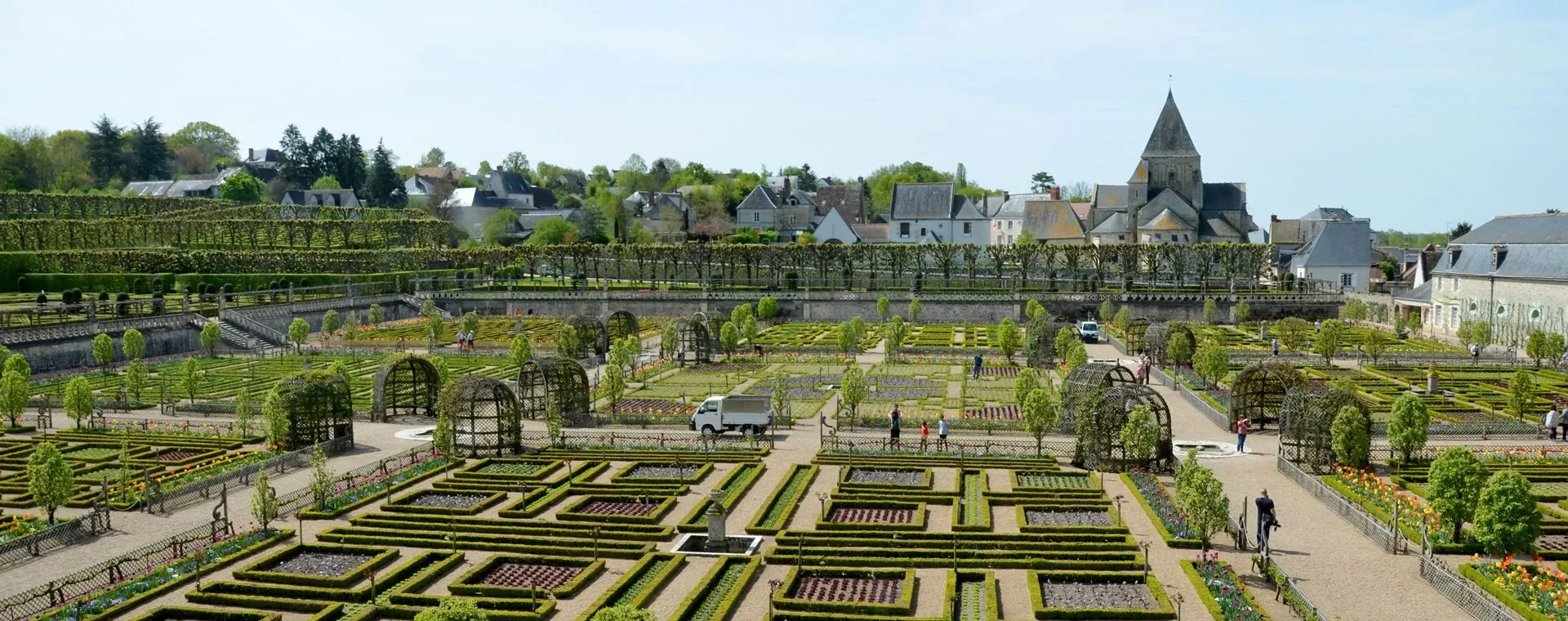 Jardins Chateau Villandry Printemps - France