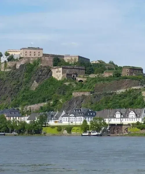 Coblence au confluent du Rhin et de la Moselle - Allemagne