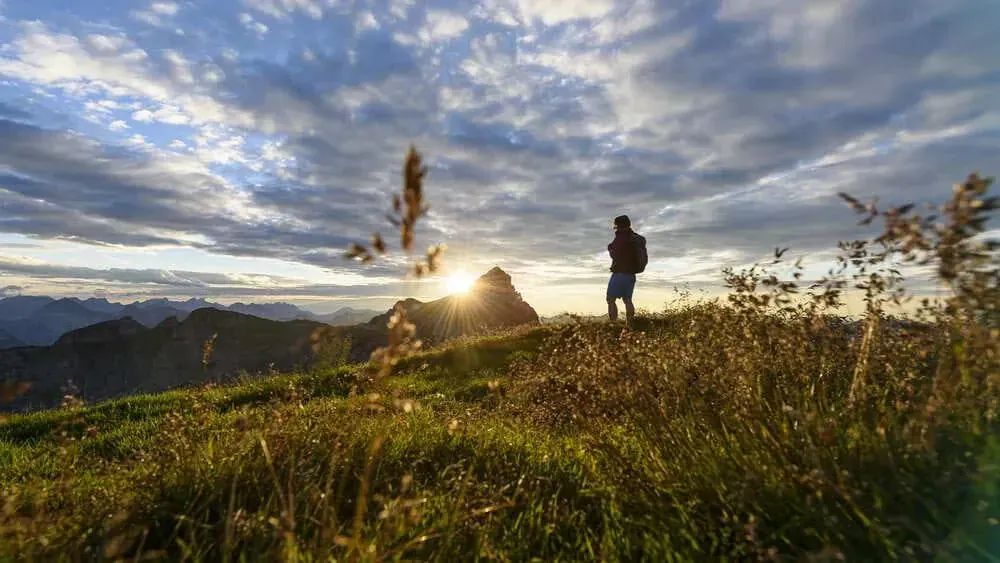 Lake Achensee Sunset At The Rofan Cachenseetourismus - Autriche
