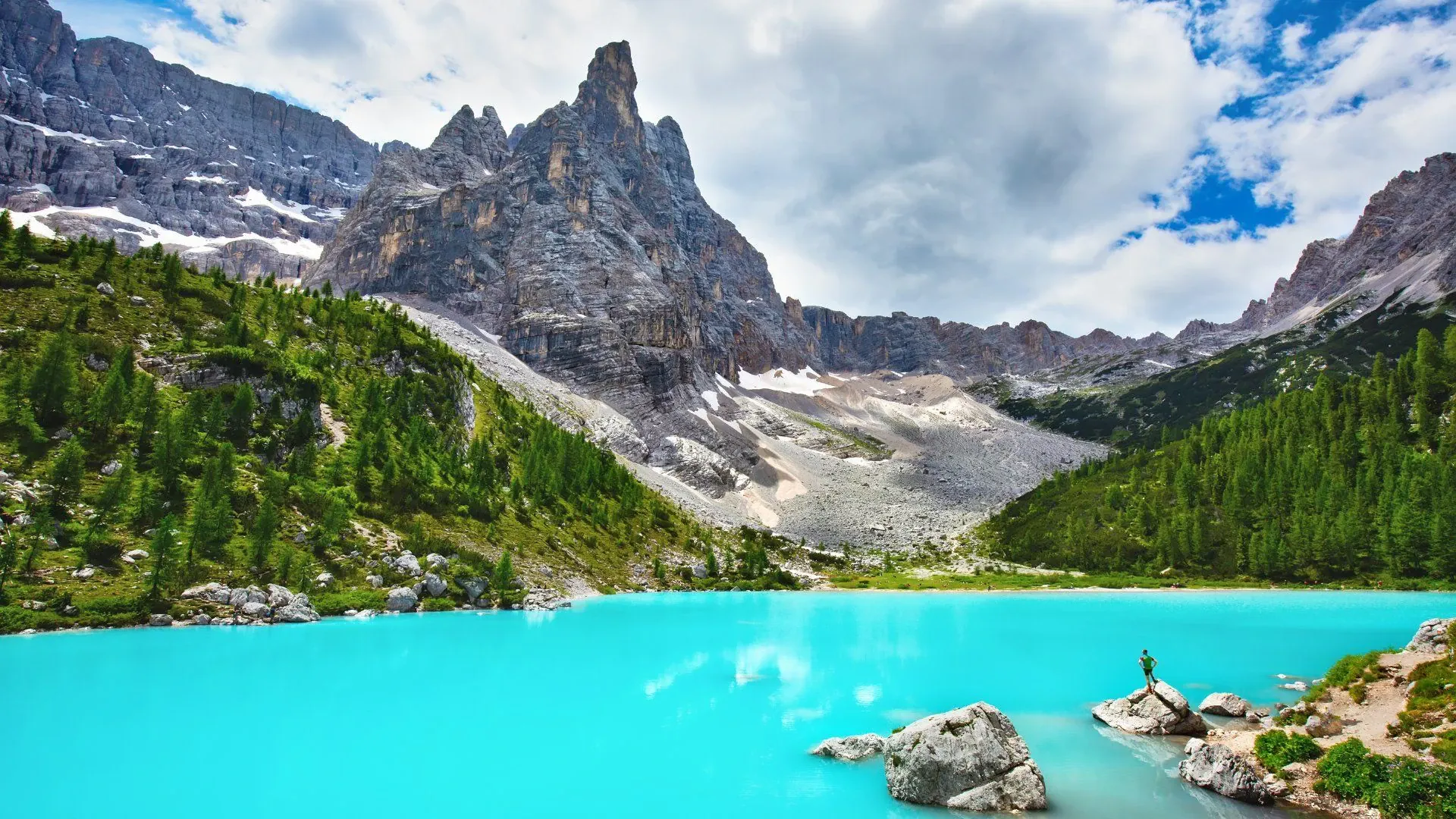 Lac de Misurina et ses reflets - Dolomites - Italie