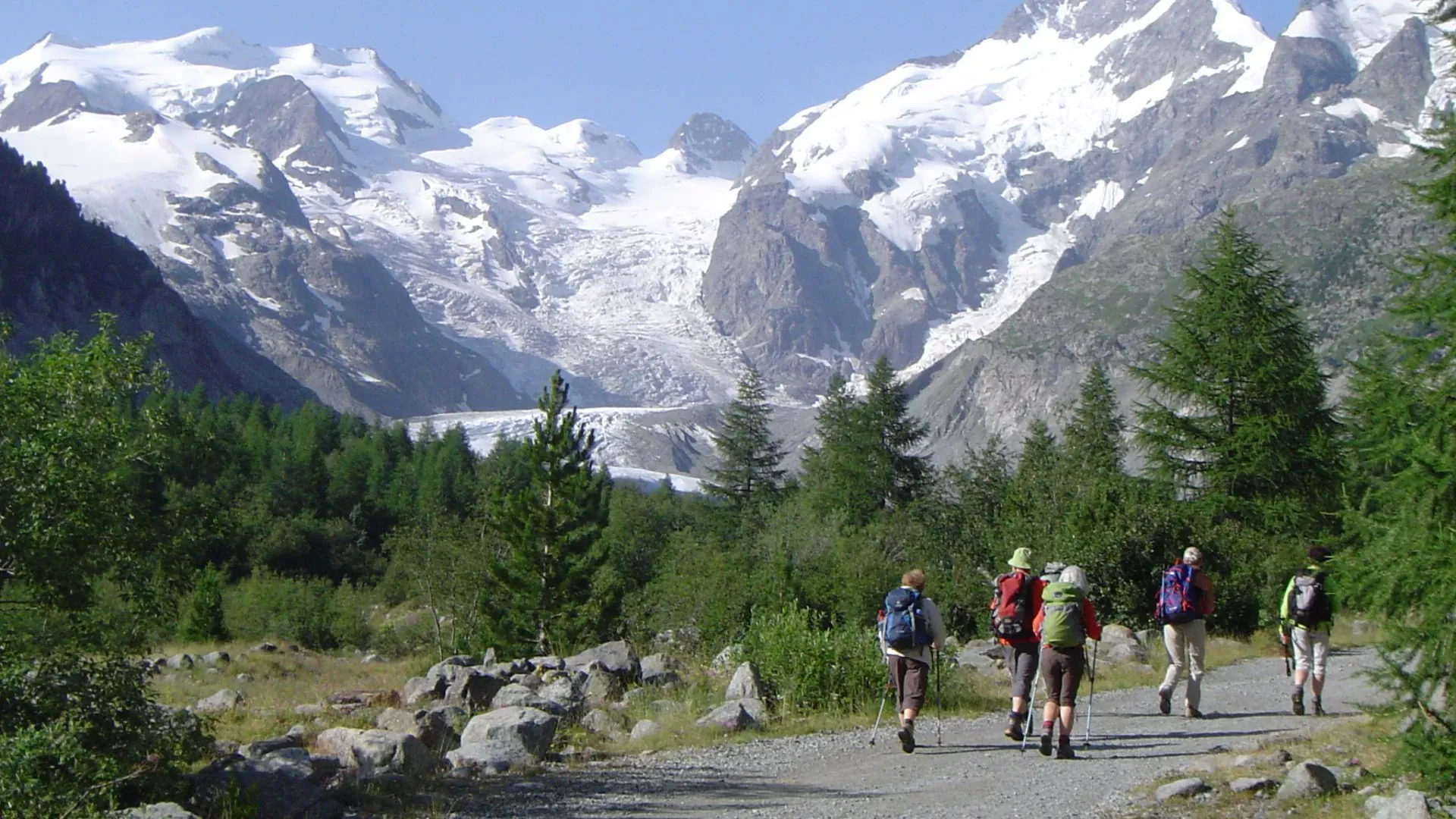 Le Glacier Morteratsch Plus Grand Glacier De La Chaine De La Bernina - Suisse