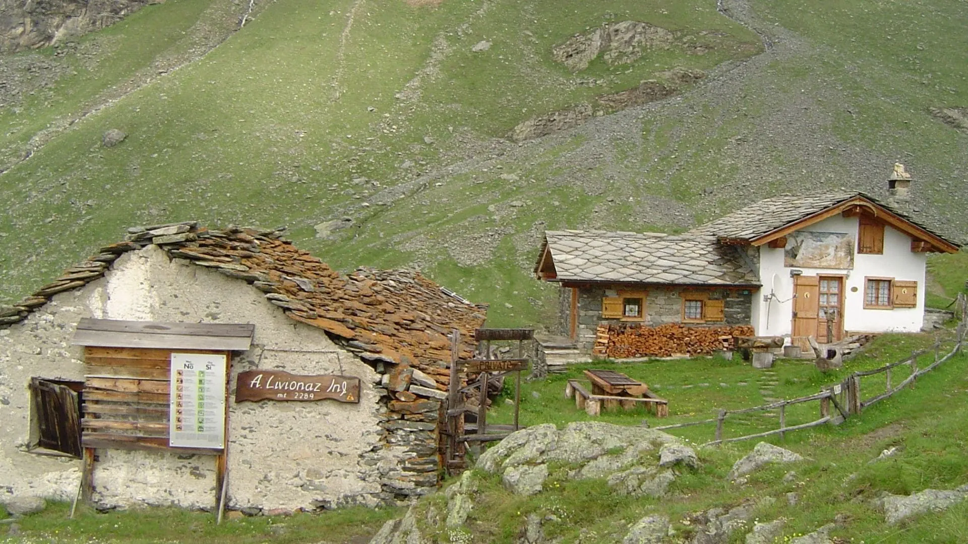 Maison Typiques Toit De Lauze Grand Paradis C Pierre Paillat - Italie © Pierre Paillat
